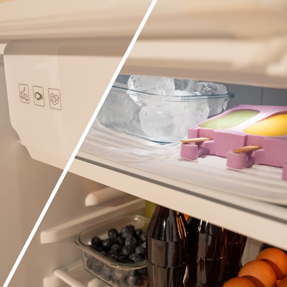 Cecotec - Mini frigo rétro Bolero Coolmarket TT - 89,3x48,7 cm - 95L, classe E