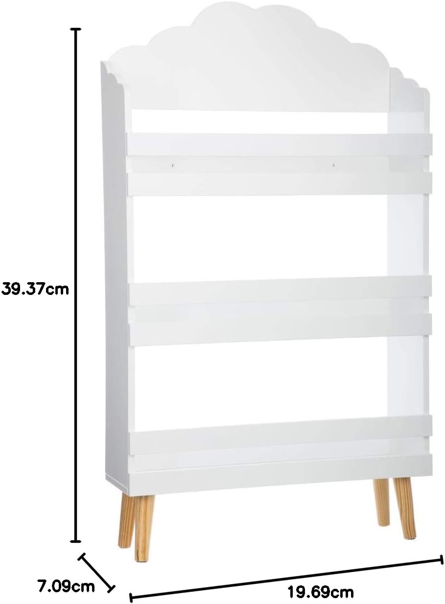 Atmosphera - Nuage bibliothèque enfant blanche, compacte, ludique