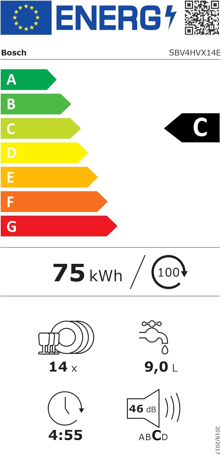 Bosch - Série 4 - 60 cm encastrable - grande hauteur - SBV4HVX14E