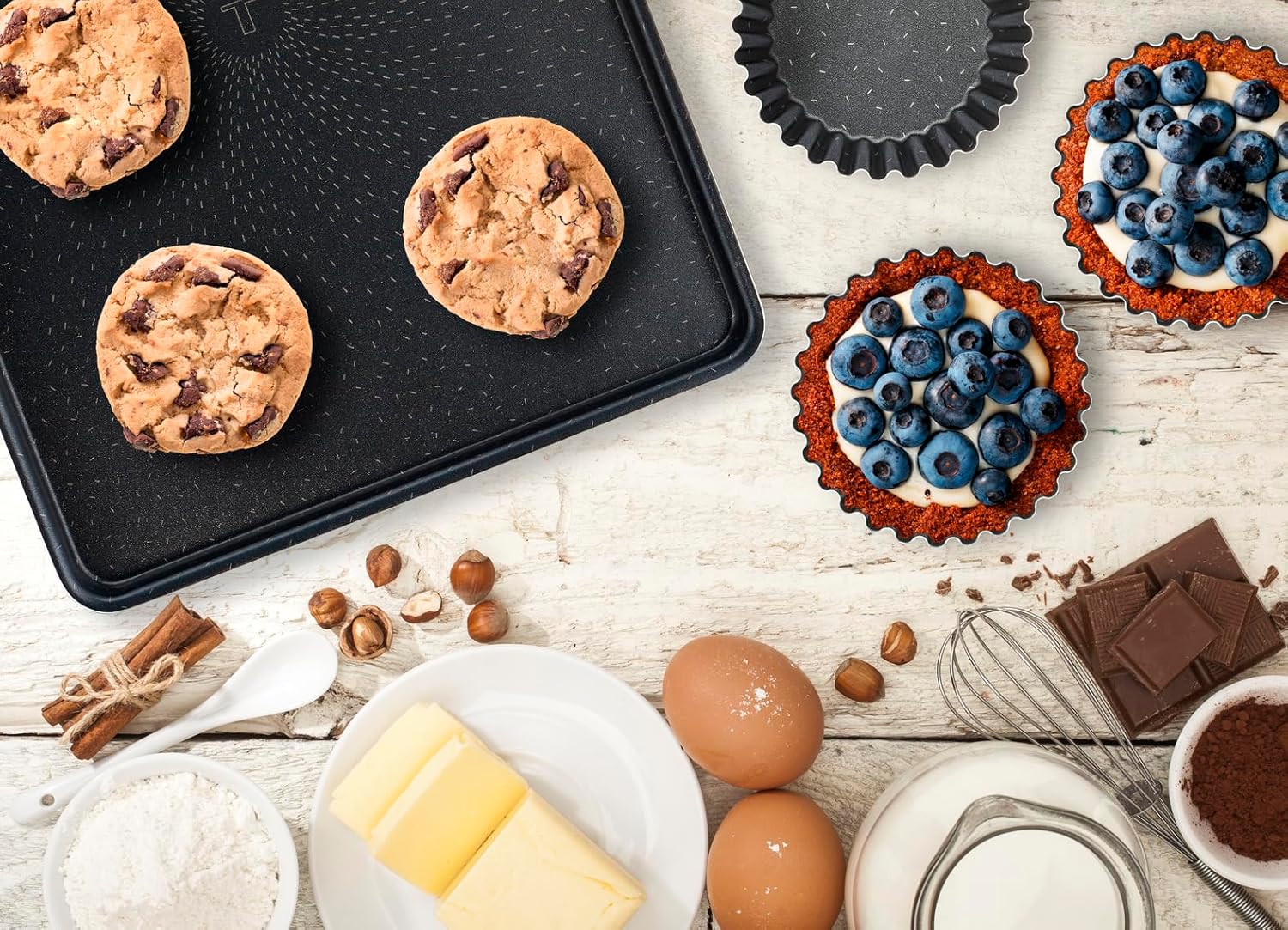 Tefal - Success Moule à tarte 30 cm - aluminium recyclé, antiadhésif - J1608402