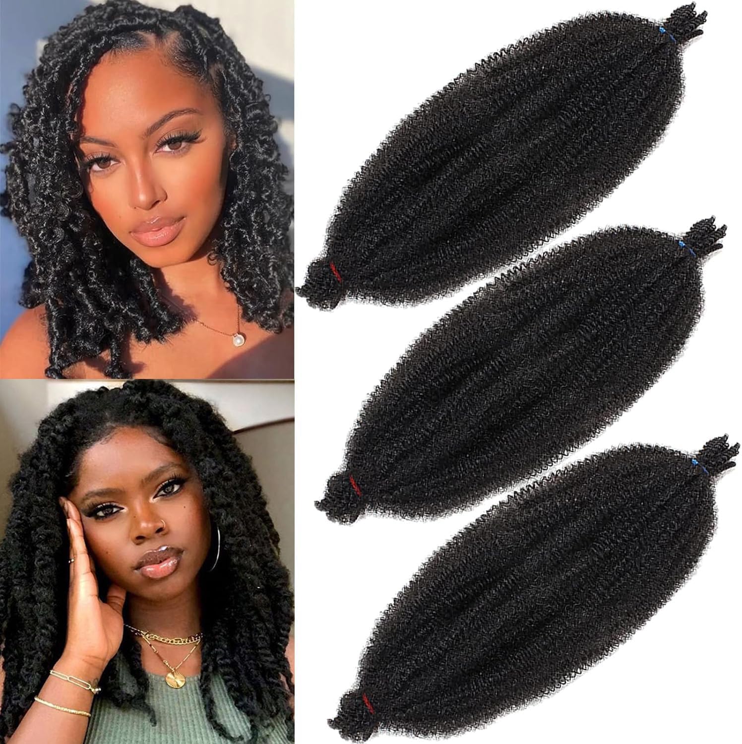 Xtrend - Soft Springy Afro Twist - 30,5cm - cheveux synthétiques naturels pour faux locs et twists