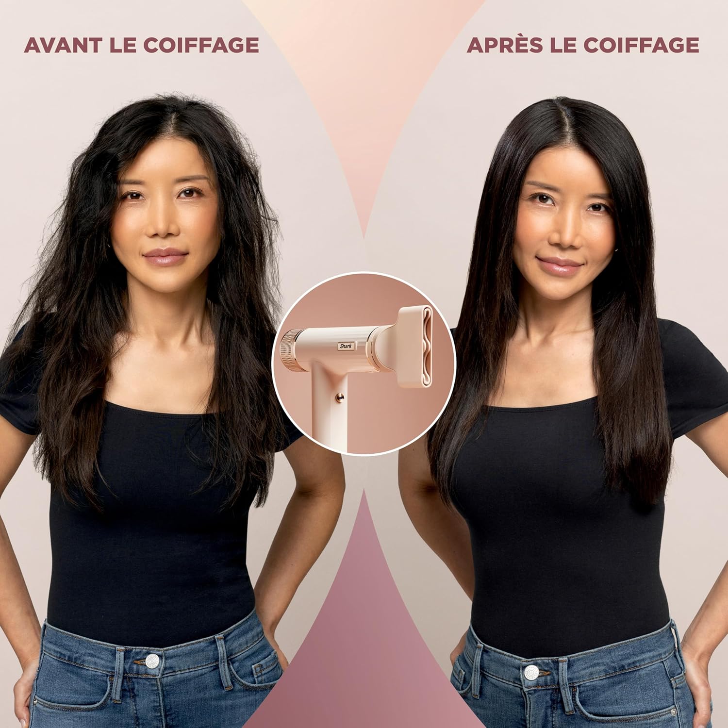 Shark - SpeedStyle RapidGloss - sèche-cheveux ionique, séchage rapide, tous cheveux, sans dommages thermiques