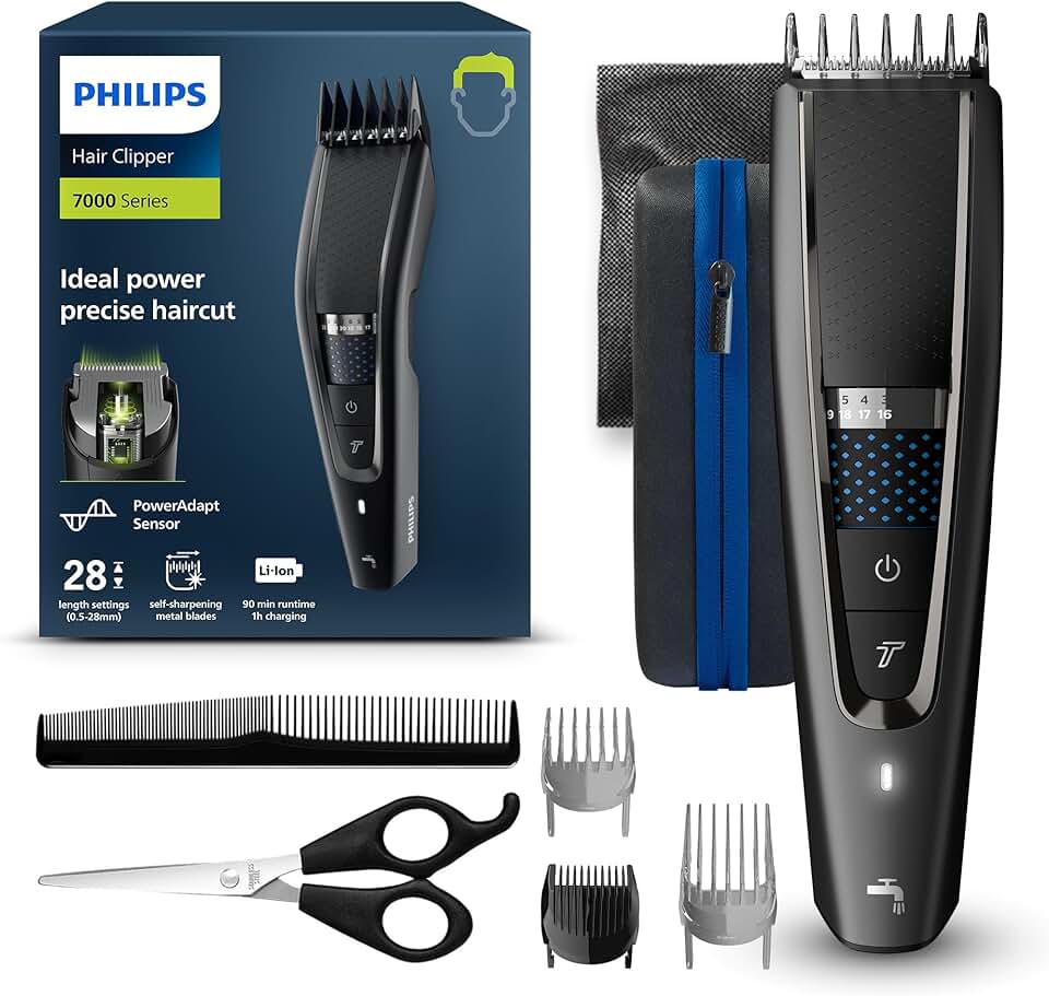 Philips - Série 7000 tondeuse multi-usage lavable - coupe précise - HC7650/15