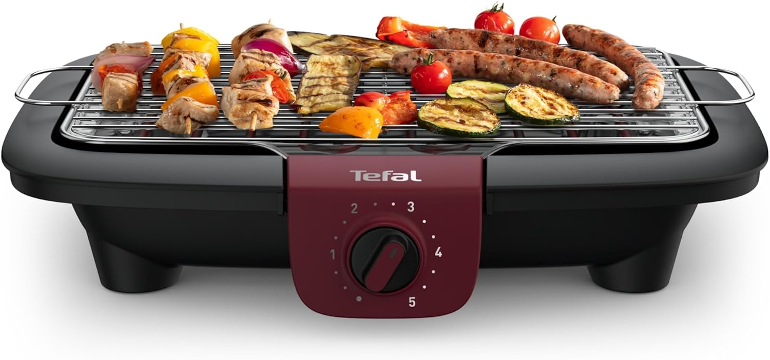 Tefal - EasyGrill Adjust - grande surface inox, réglable, lave-vaisselle - BG90E514
