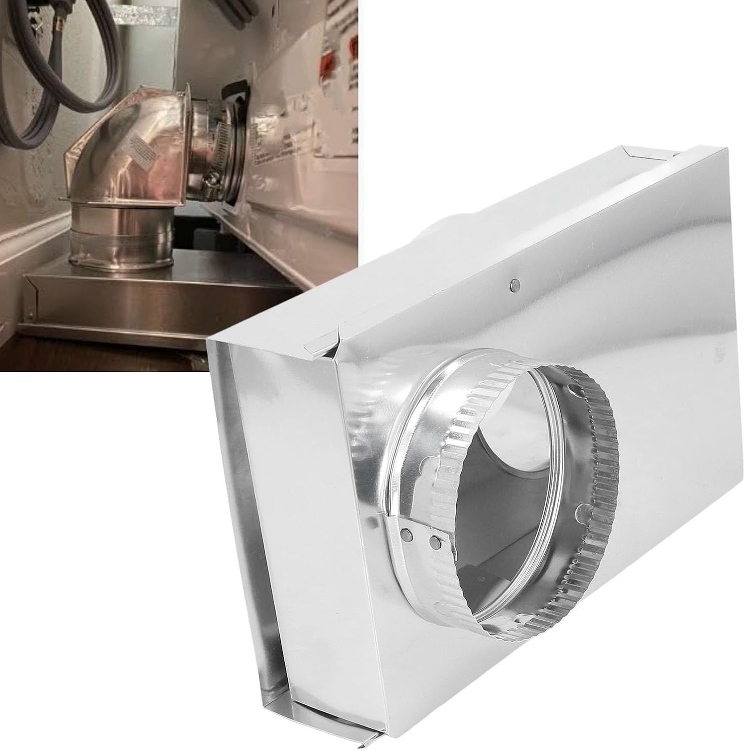 Fafeicy - Périscope sécheuse réglable - 0 à 5 pouces - aluminium, installation rapprochée