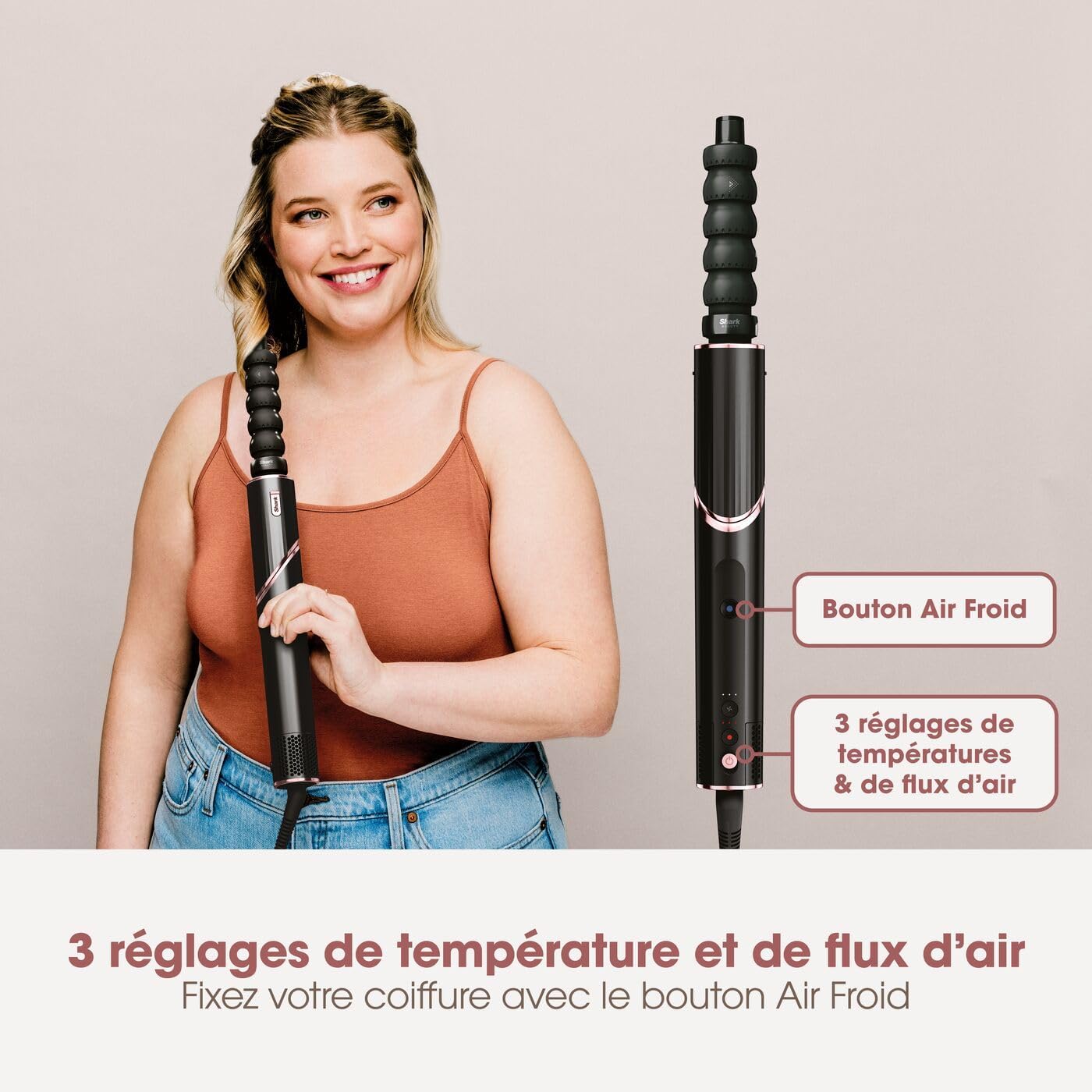 Shark - FlexStyle Air Styler - sèche-cheveux multifonction, auto-wrap, sans dommage thermique, tous cheveux