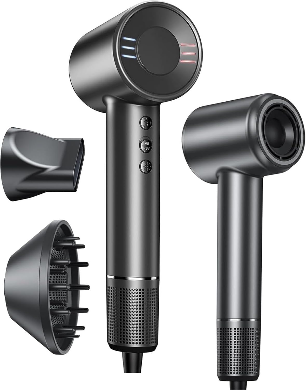 Bopcal - Sèche-cheveux pro 160000rpm, ionique, diffuseur, 500M ions