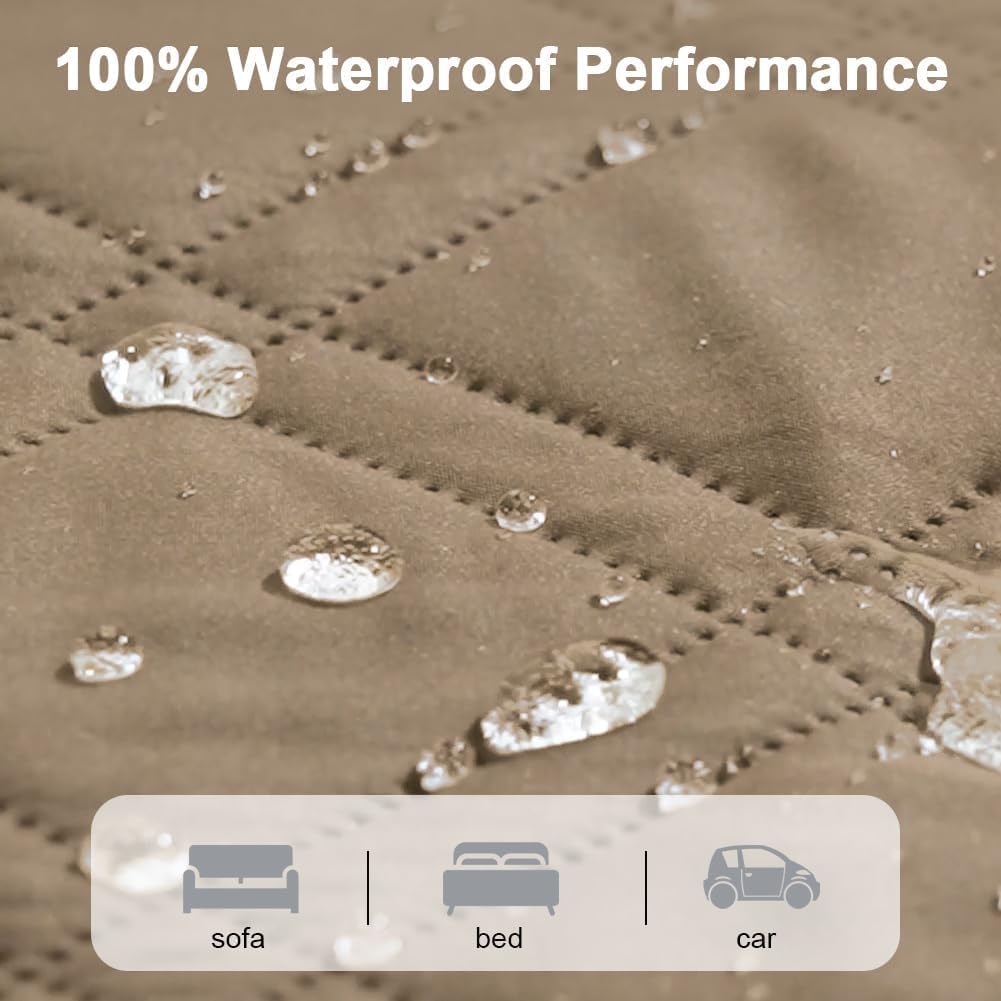 DUJUIKE - housse canapé imperméable - 132-208 cm - antidérapante, protection animaux