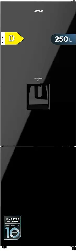Cecotec - Bolero CoolMarket Combi - 250L, No Frost, distributeur d'eau, porte réversible - 250WD