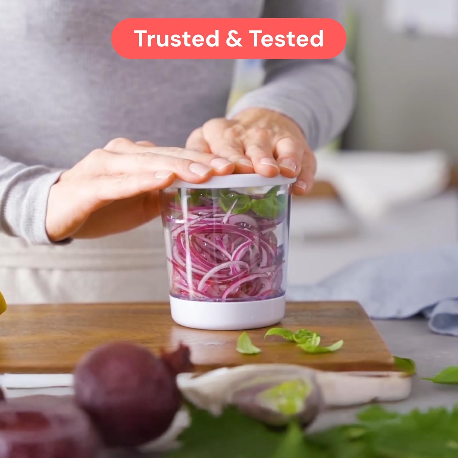 Spiraliseur de légumes manuel, 4-en-1, compact, spaghettis, multifonction