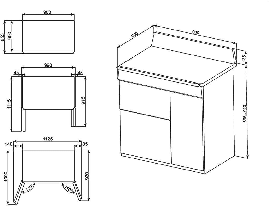 Smeg - TR93BLD - Cuisinière 90cm - 3 fours, gaz, noir, commandes frontales