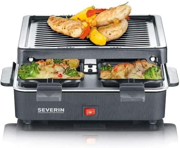 SEVERIN - raclette compacte 4 pers. 21x21 cm, antiadhésive, RG 2370