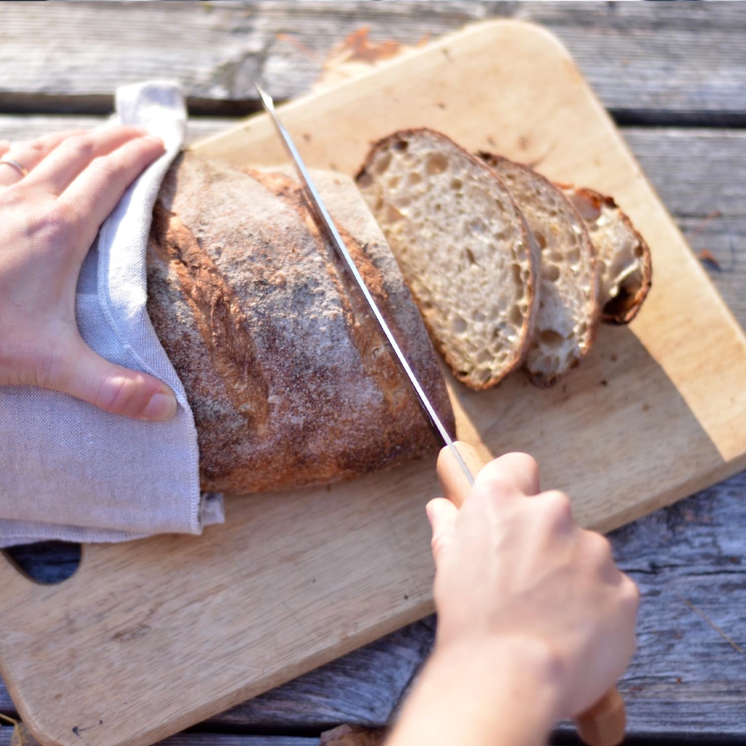Opinel - N°116 Parallèle - lame inox dentelée - manche bois hêtre