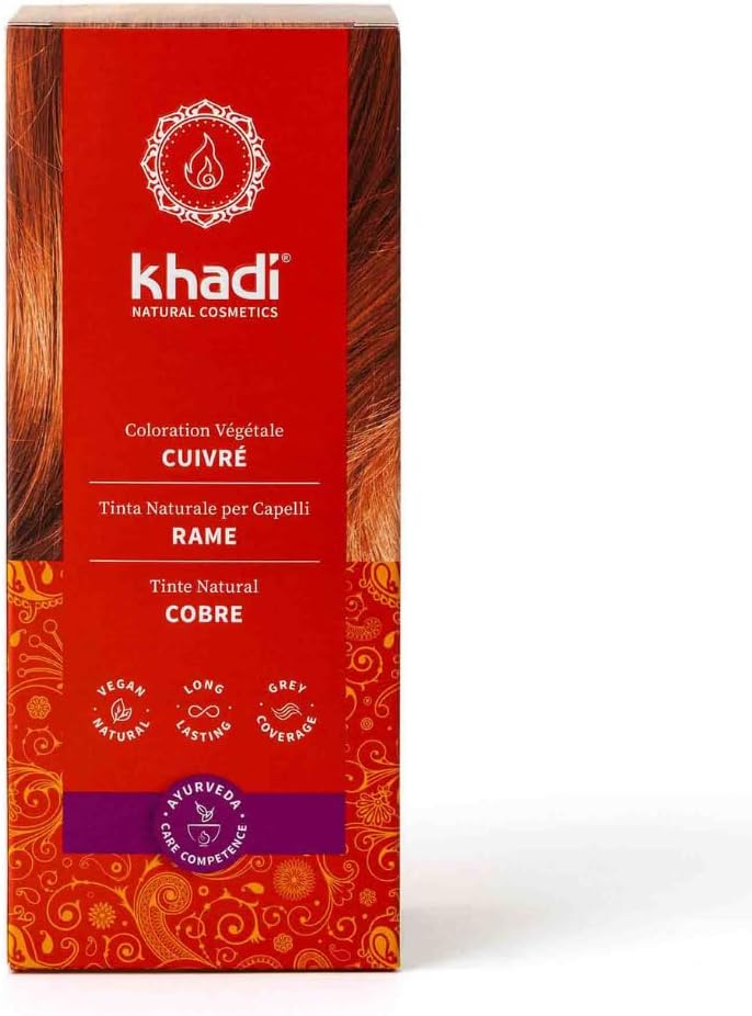 Khadi - Tinte Herbal Color - 100g - coloris cuivre, usage quotidien