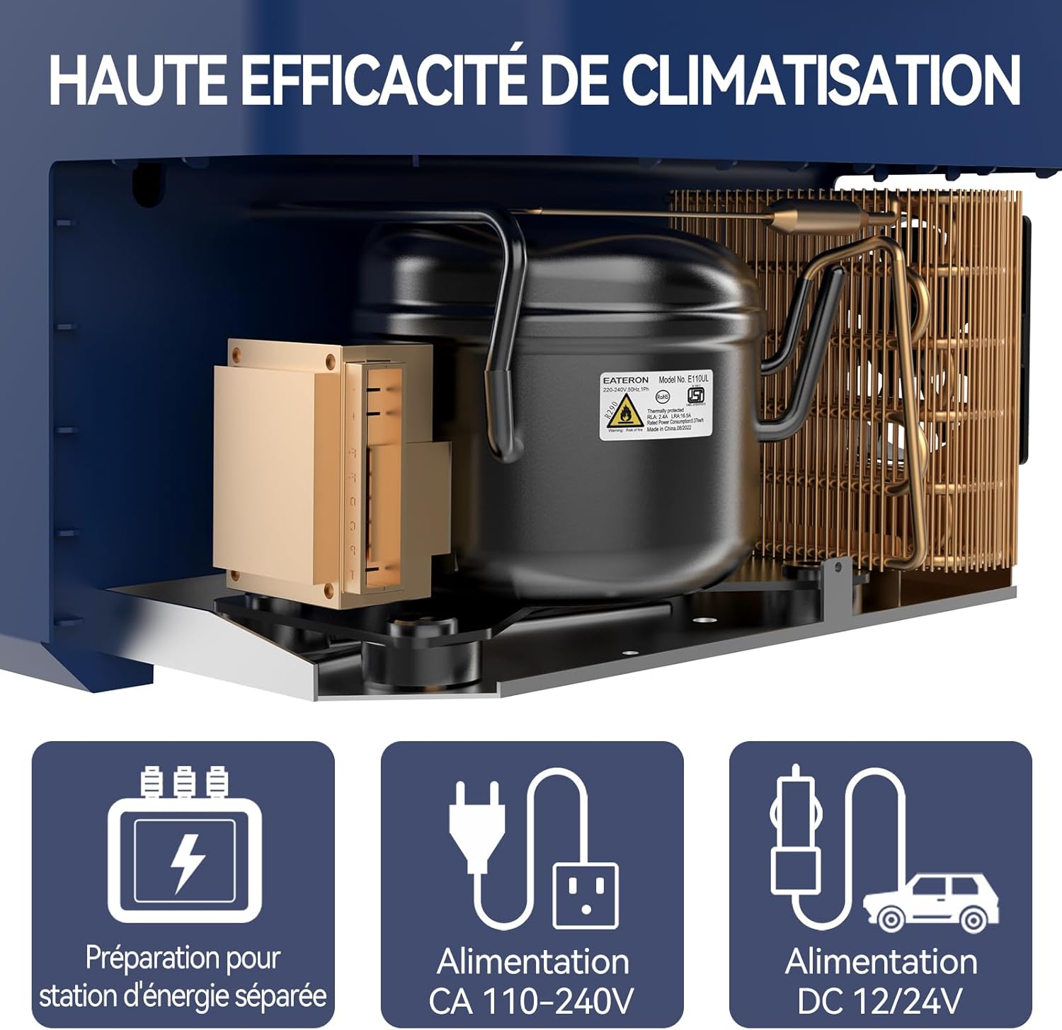 BINGI - glacière électrique 30L - silen. ≤45dB, -18°C à +15°C