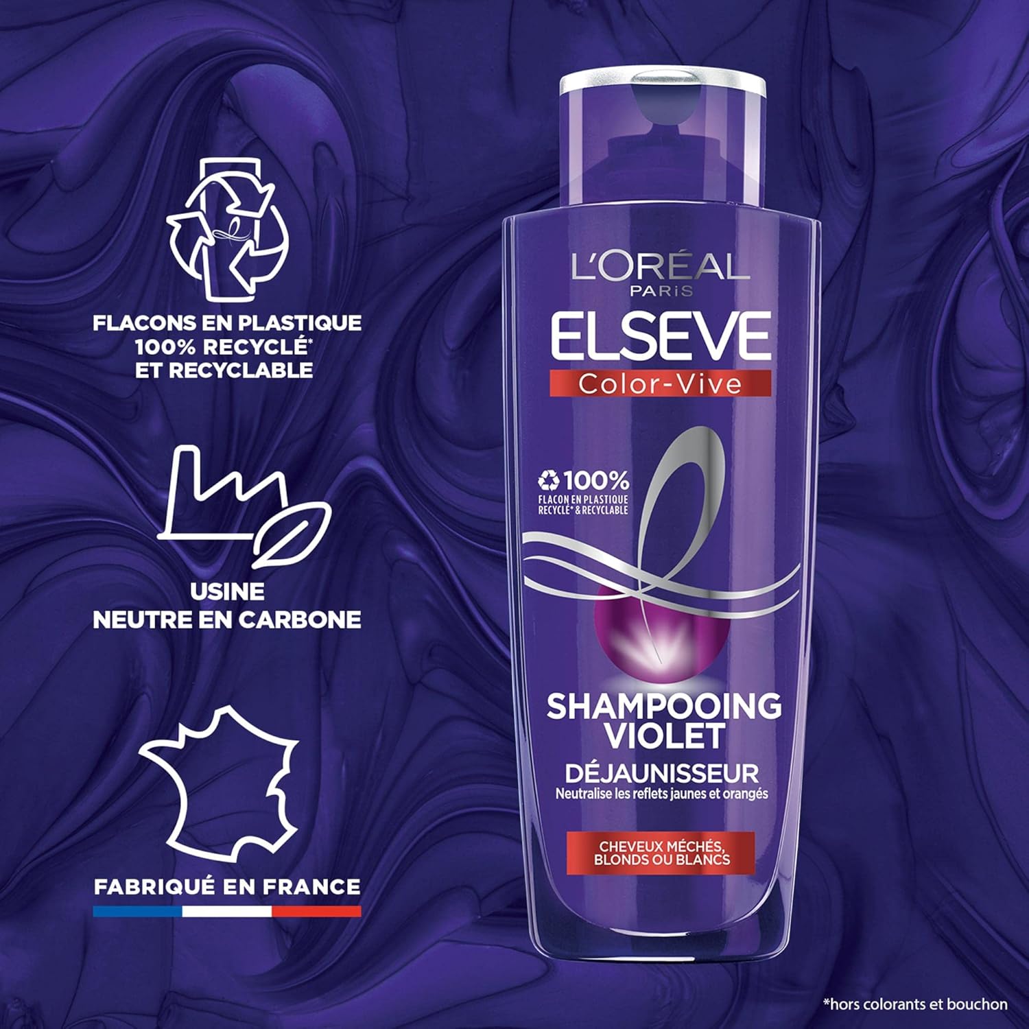 L'Oréal Paris - Elseve Color-Vive - 200ml - Shampooing violet anti-reflets jaunes