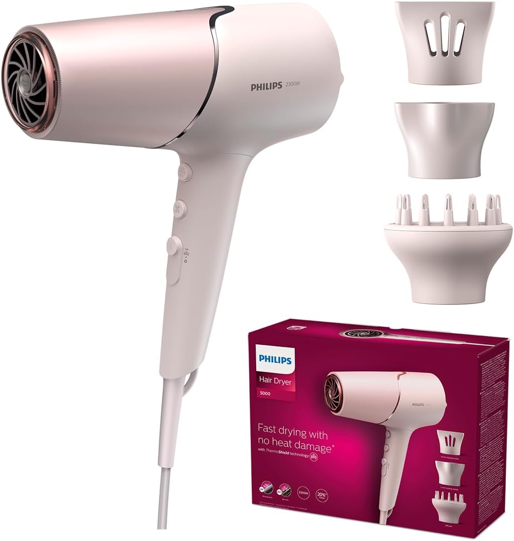 Philips - Sèche-cheveux Série 5000 - diffuseur, 9/11mm - ThermoShield - BHD530/20