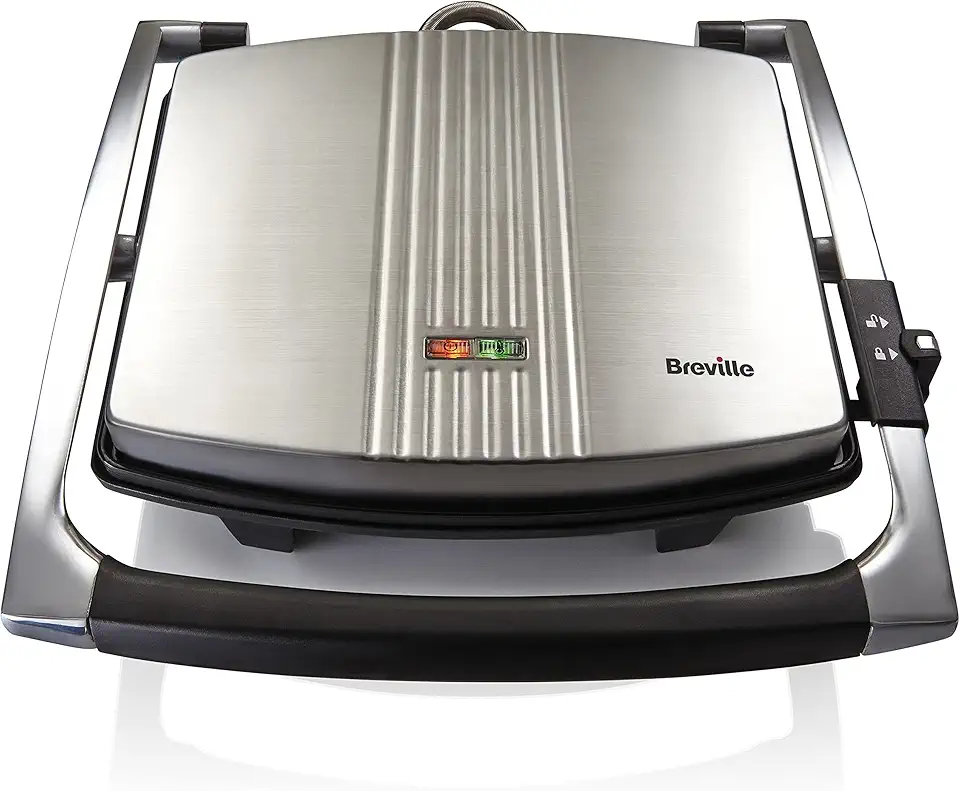 Breville - VST026X - presse sandwich 4 tranches inox, antiadhésif