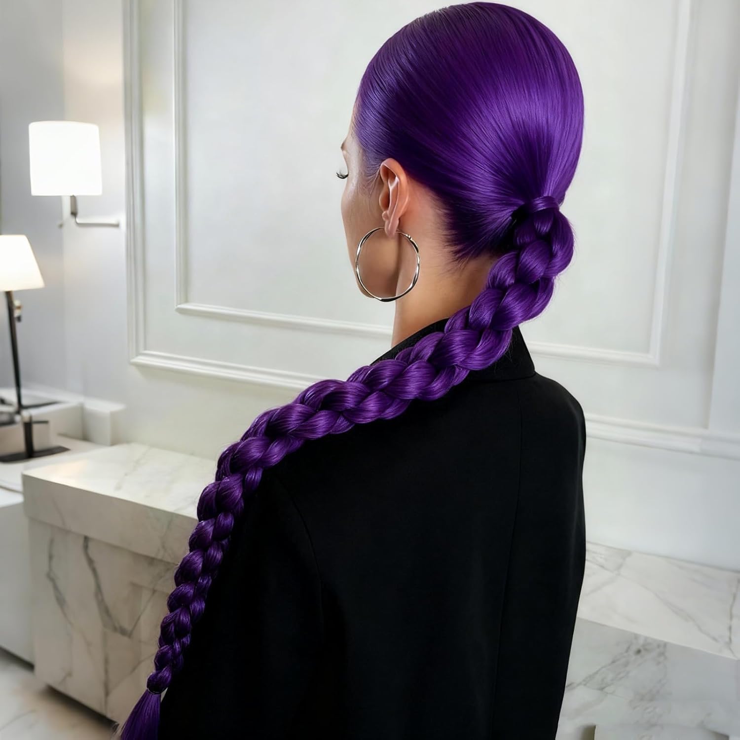 Extensions de cheveux violets - 28