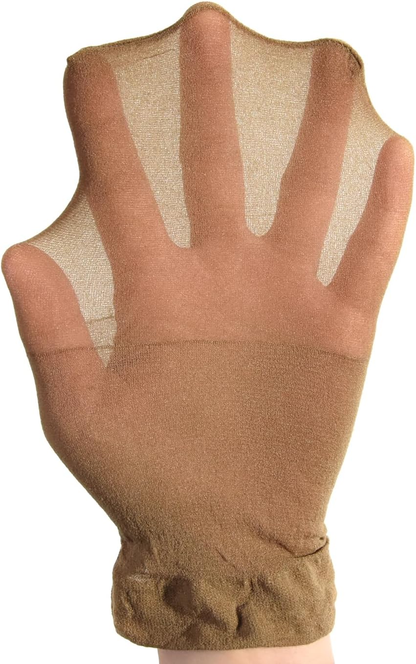 Bonnet perruque en nylon - 12 pièces - respirant, marron clair