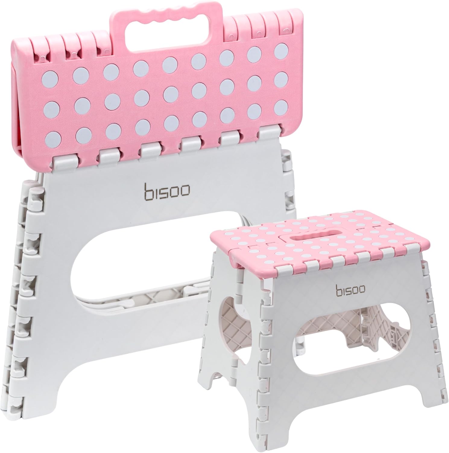 Bisoo - Tabouret pliable enfant - 27cm - WC portable, sûr, rose