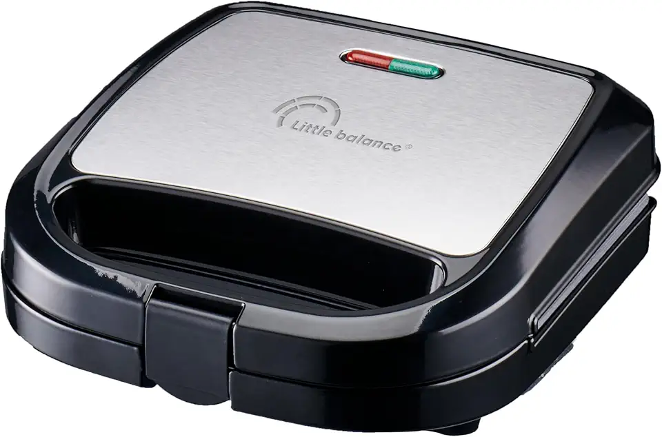 LITTLE BALANCE - Happy Gaufres - plaques antiadhésives, sans PFAS, 750W, poignée froide, 8820