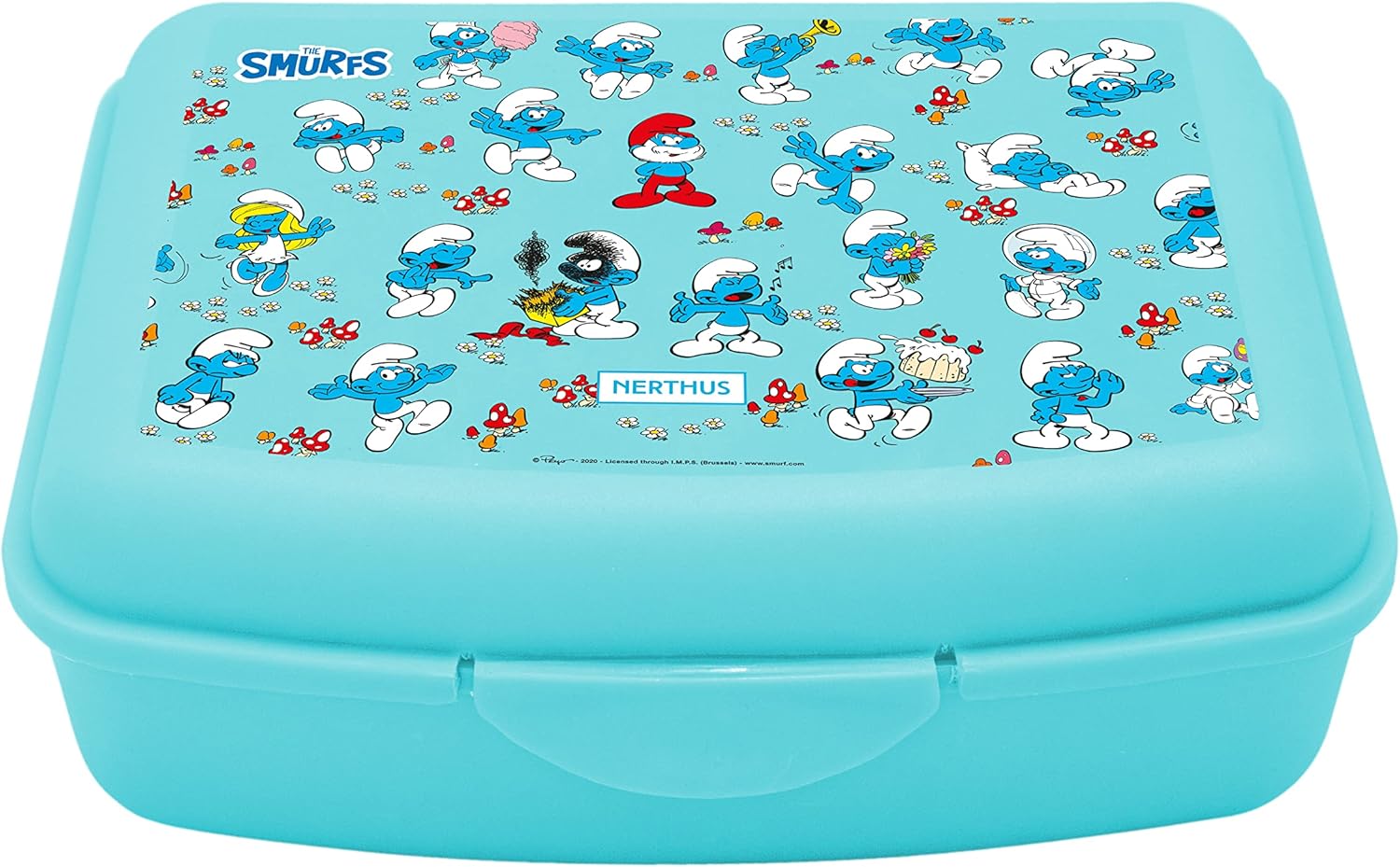 NERTHUS - boîte à lunch Schtroumpfs, légère, facile à nettoyer, FIH 924