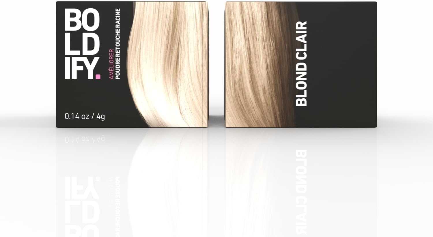BOLDIFY - Poudre de Racine Blond Clair - 4g - retouche instantanée, camoufle cheveux gris