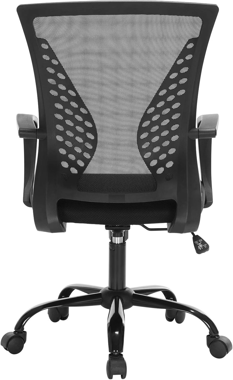 SONGMICS - fauteuil de bureau ergonomique, hauteur réglable, toile respirante, charge max 120 kg, OBN22BK