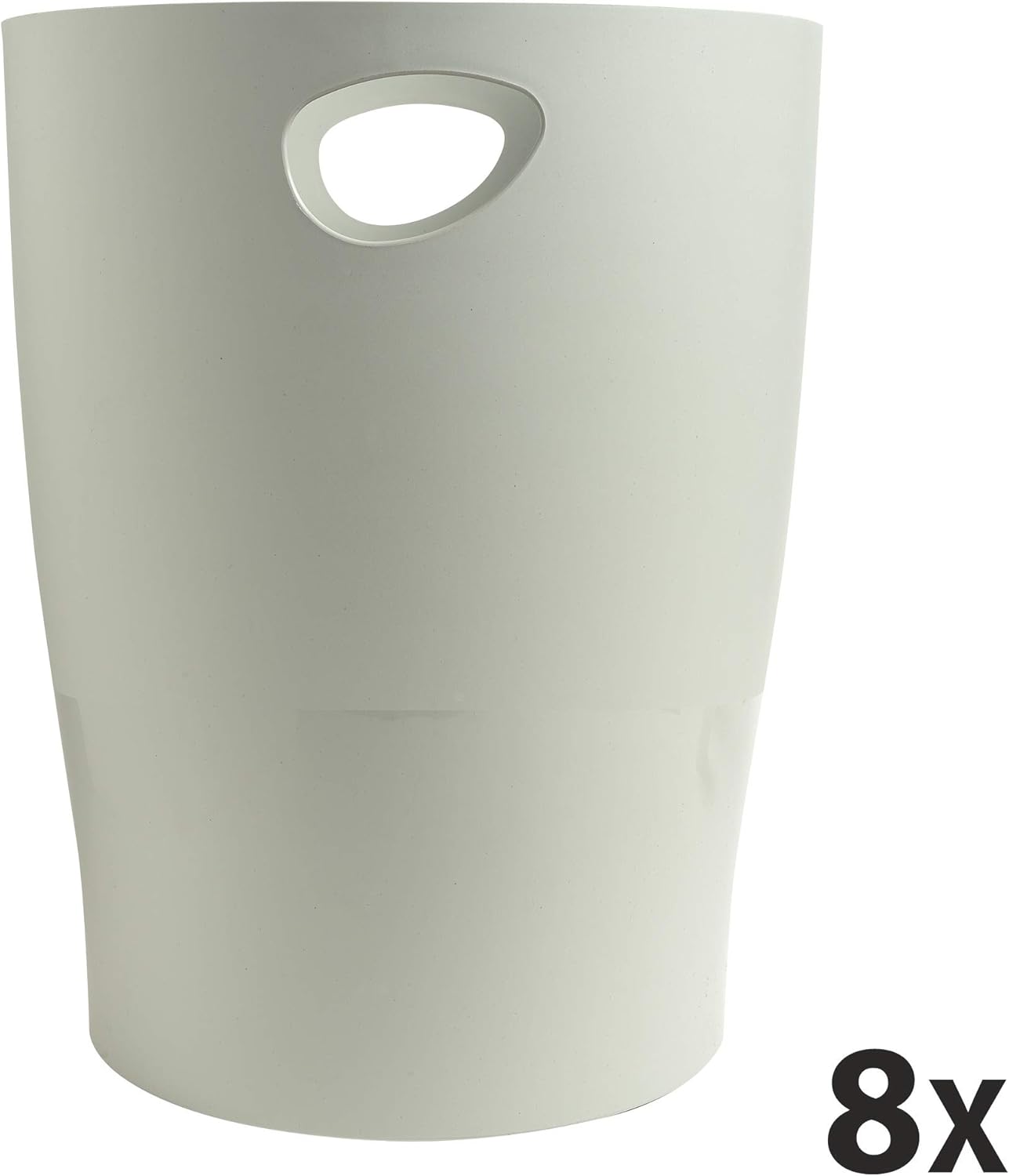 Exacompta - corbeilles à papier ECOBIN - 15L - gris opaque, poignée - 45306D
