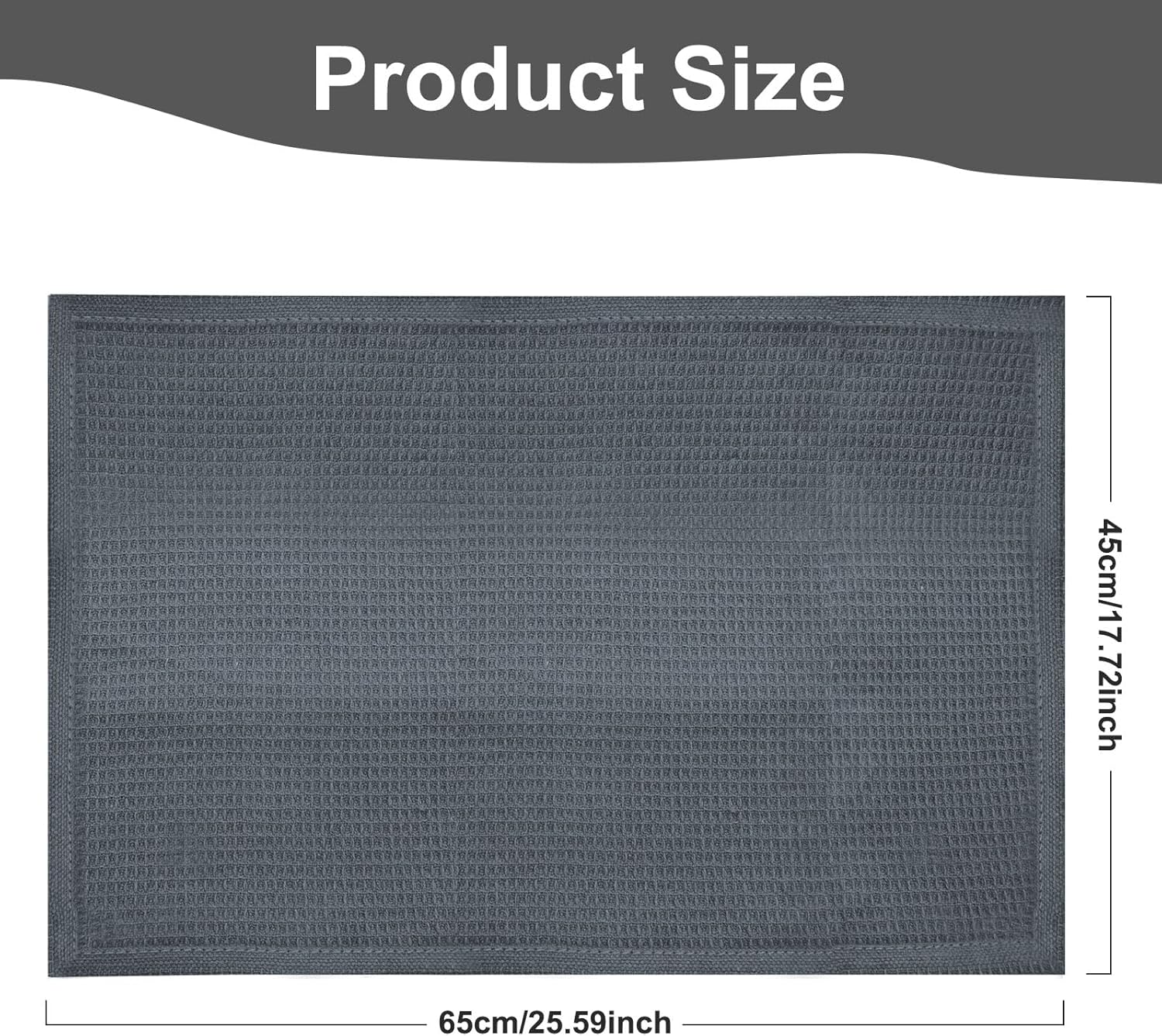 Torchons de cuisine – lot de 4 – 45x65cm – 100% coton, super absorbants