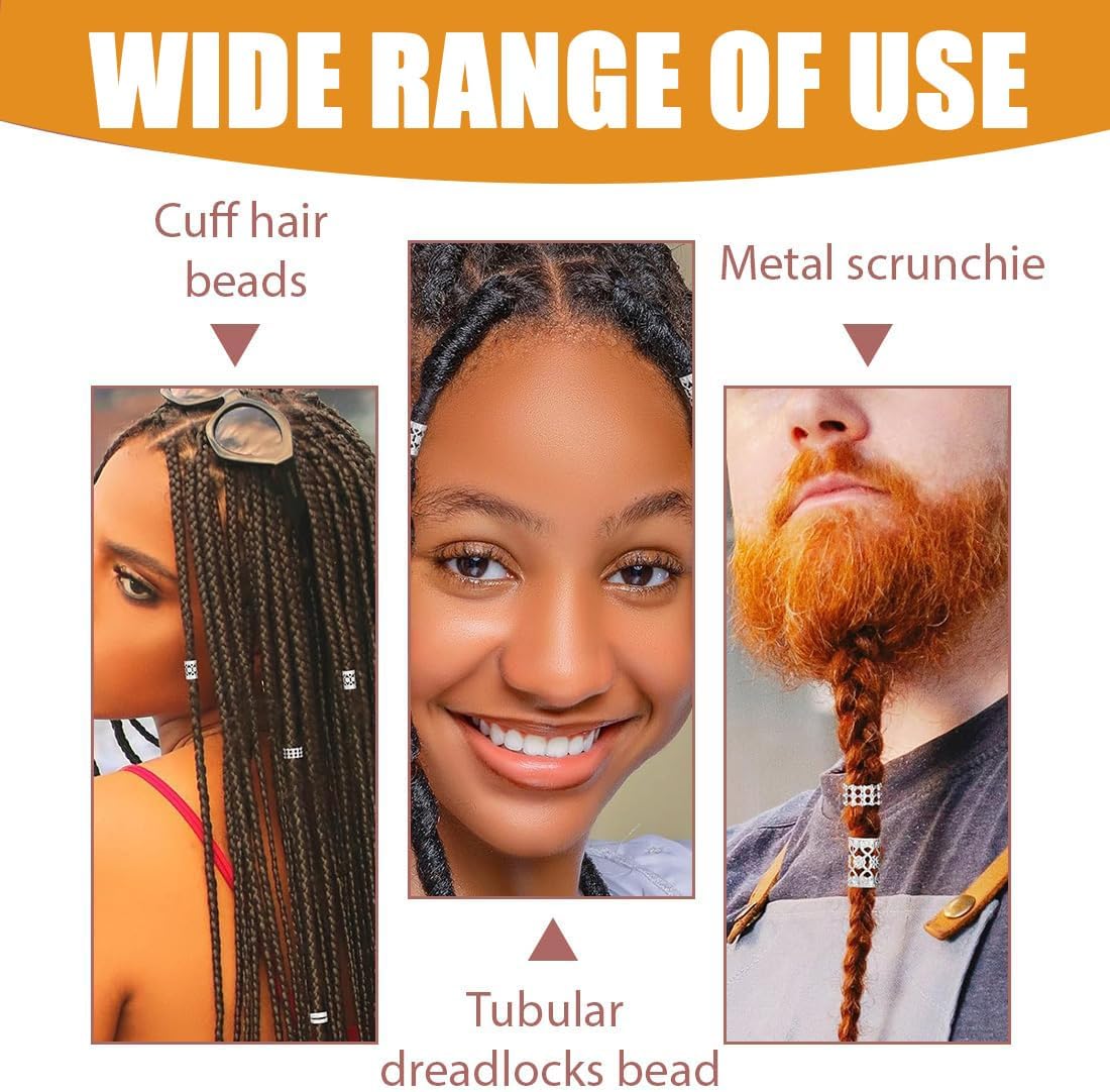 Bijoux Cheveux Tresse - accessoires tresses 40pcs - idéal hommes femmes