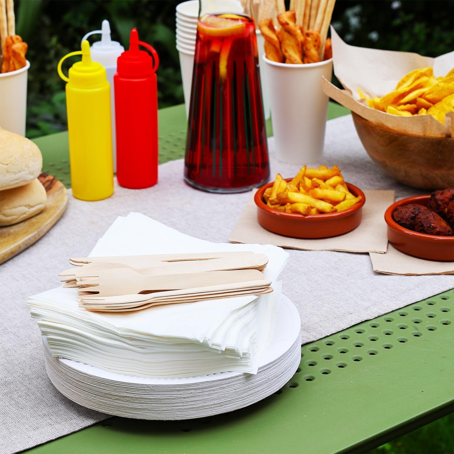 Talking Tables - assiettes en carton jetables 22cm - lot de 150, blanc