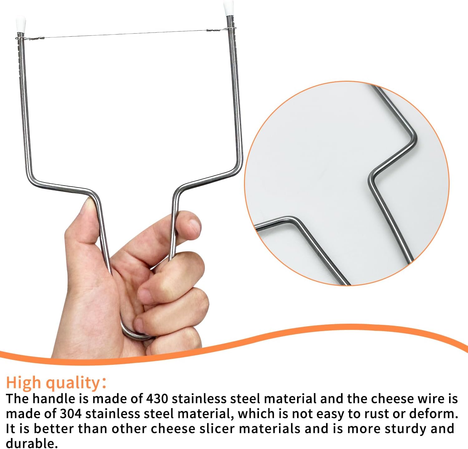 Coupe-fromages en inox - lot de 2 - lames fines et robustes