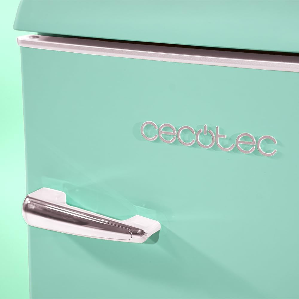 Cecotec - Mini frigo rétro Bolero Coolmarket TT - 89,3x48,7 cm - 95L, classe E
