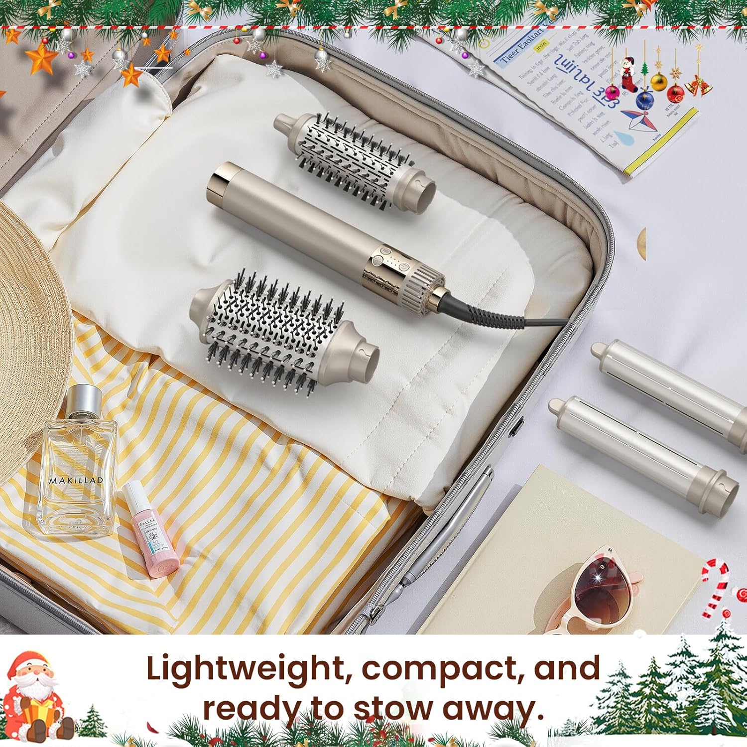 MESCOMB - Air Styler 5 en 1 - brosse chauffante, sèche-cheveux, style polyvalent, protection thermique