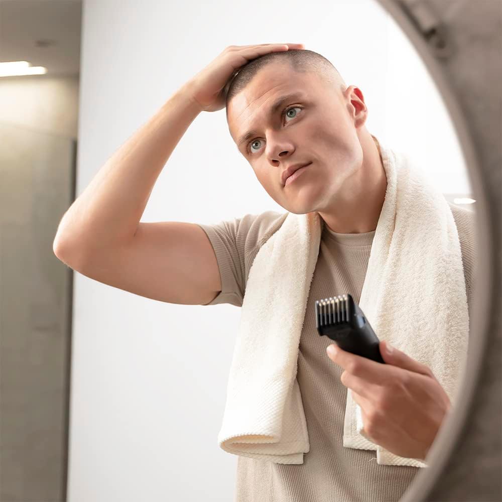 Cecotec - Bamba PrecisionCare - lame titane, 120min autonomie, IPX6, 8 peignes