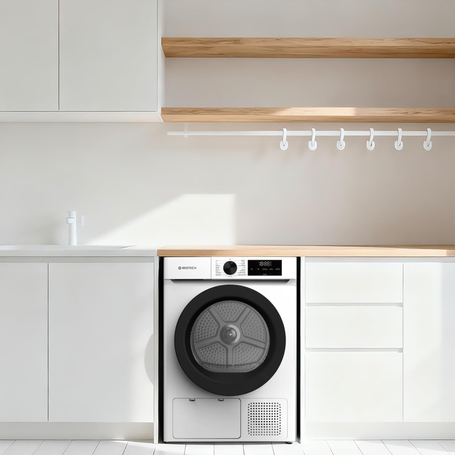 GEDTECH - sèche-linge pompe à chaleur 9 kg L60cm 16 programmes SL9HPE