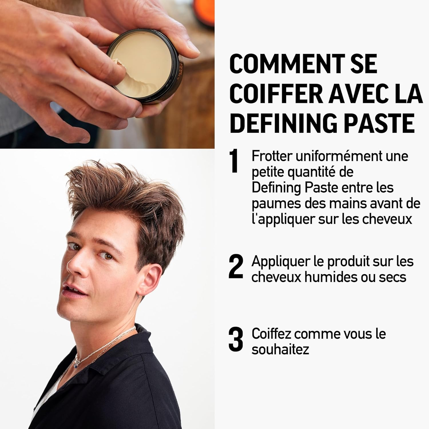 American Crew - Defining Paste - 85g - coiffante tenue moyenne, brillance faible