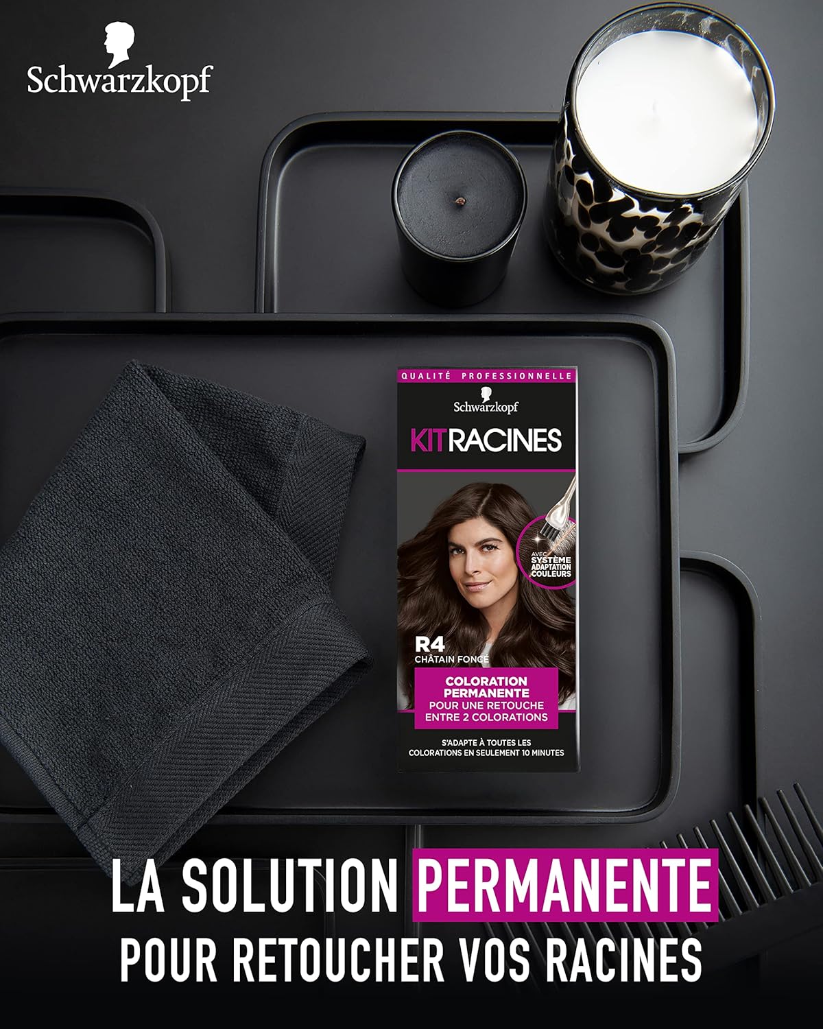 Schwarzkopf - Kit Racines R6 - retouche racines, huile nourrissante, lot de 3