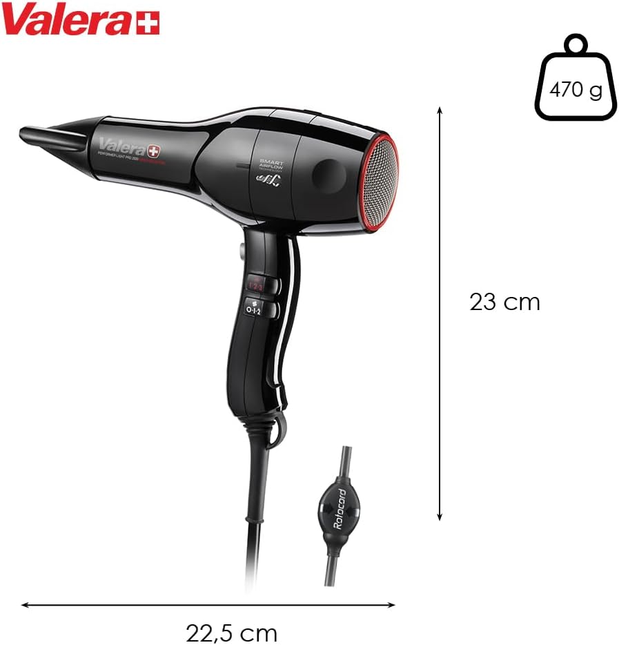 Valera - Pro Light 2000W - léger, silencieux, ionique, moteur DC