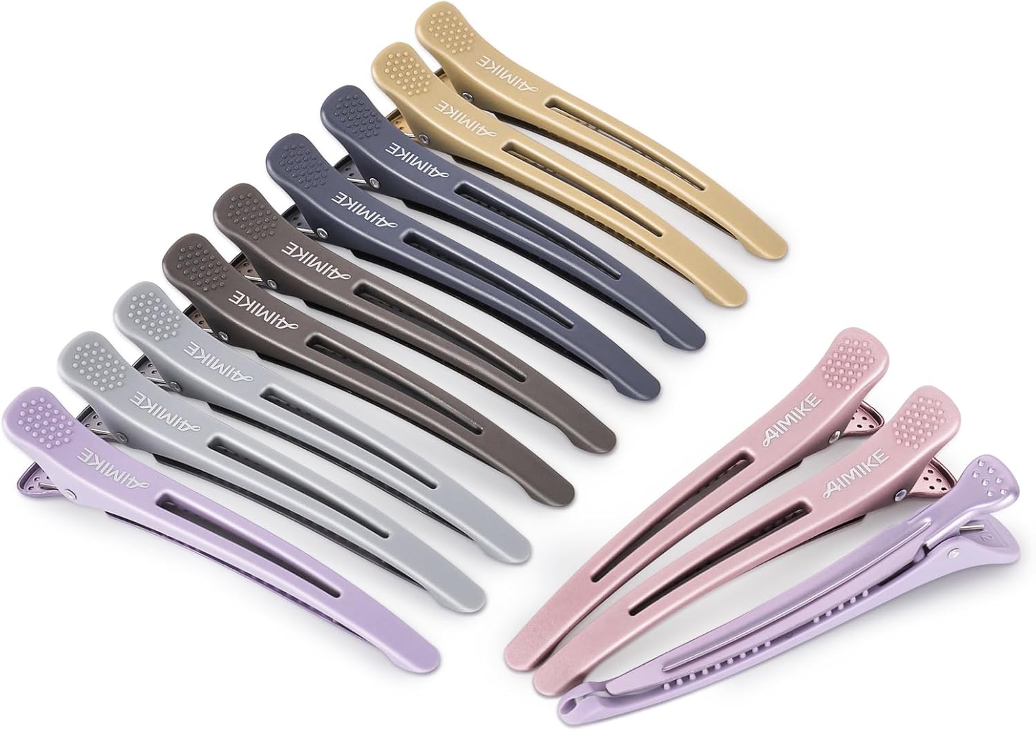 AIMIKE – pinces à cheveux Morandi – 12 pcs – antidérapantes, coiffeur pro
