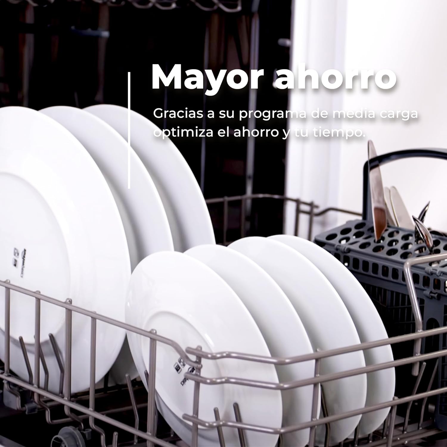 EVVO - lave-vaisselle D1 Slim - 45 cm - 9 couverts, 5 programmes, plateau réglable, inox