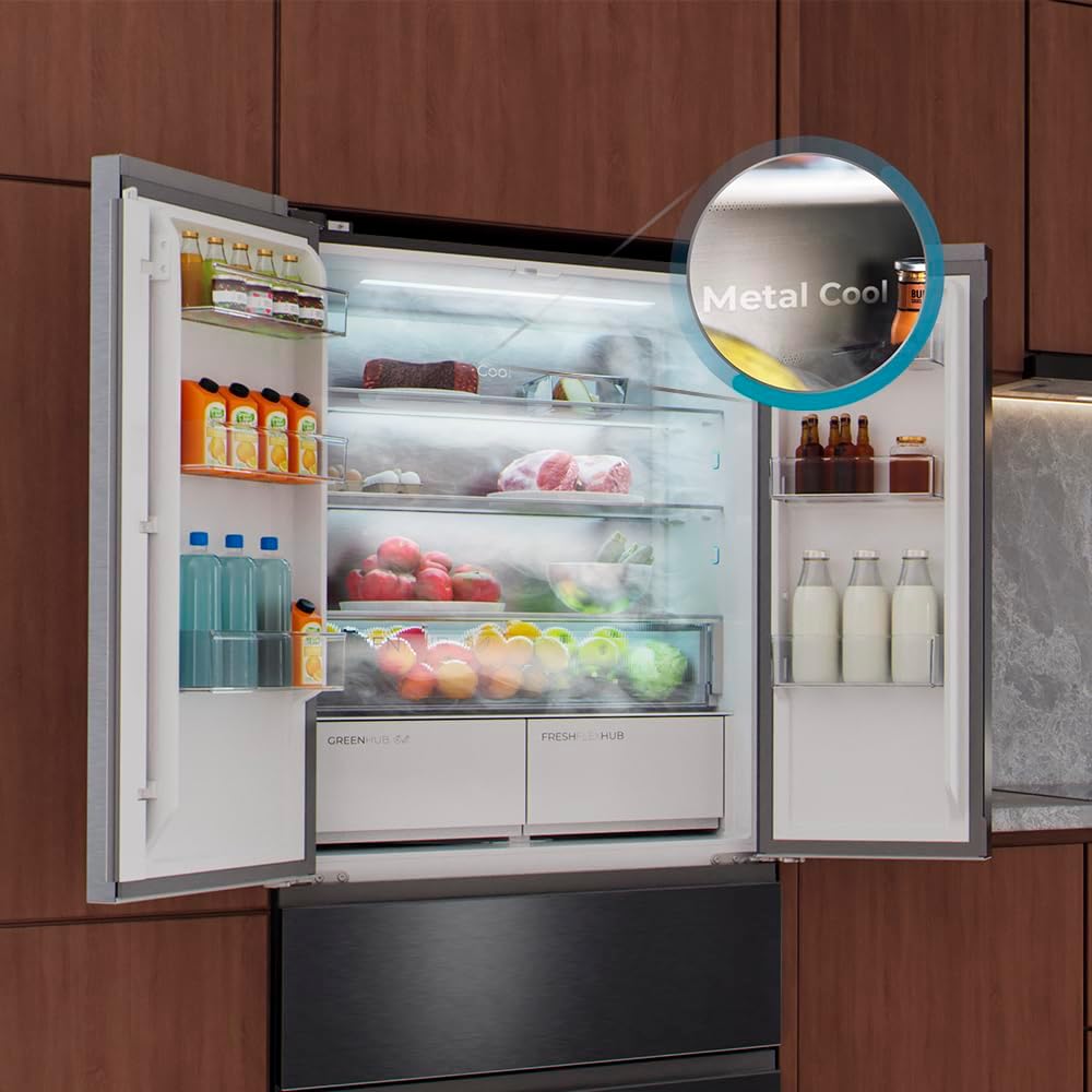 Cecotec - Bolero CoolMarket F2D - 189x83 cm - 458L, No Frost, Inverter, MetalFlexCooling, F2D458SBI