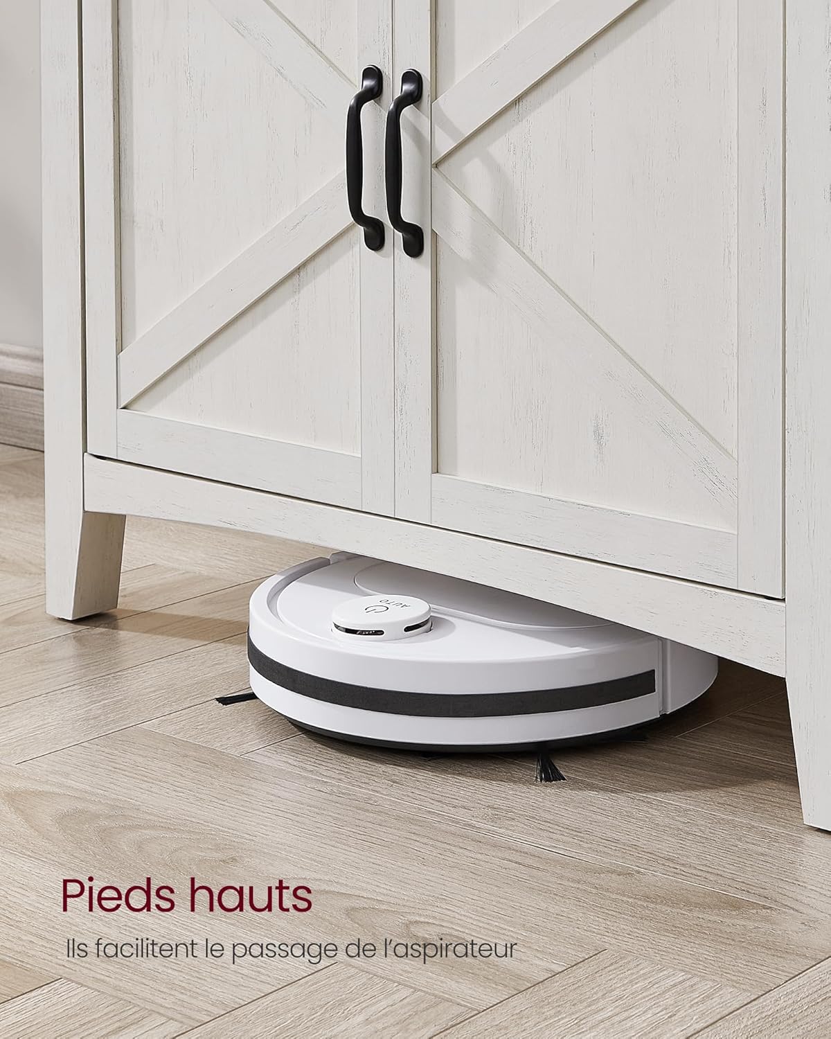 VASAGLE - Buffet rustique 80x40x80 cm, tiroir, étagère réglable BBK341W01