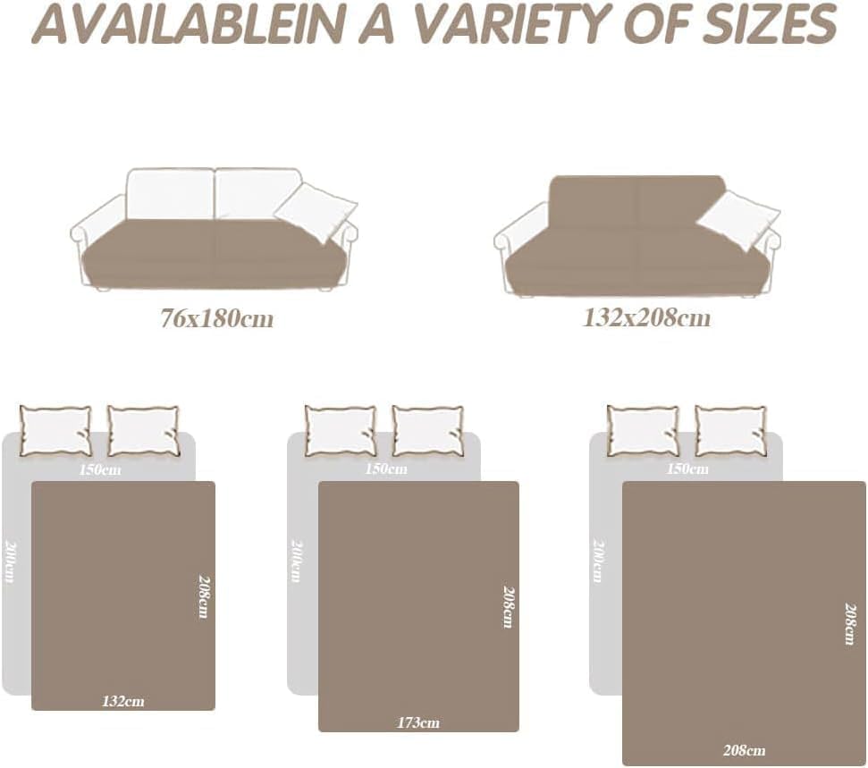 DUJUIKE - housse canapé imperméable - 132-208 cm - antidérapante, protection animaux