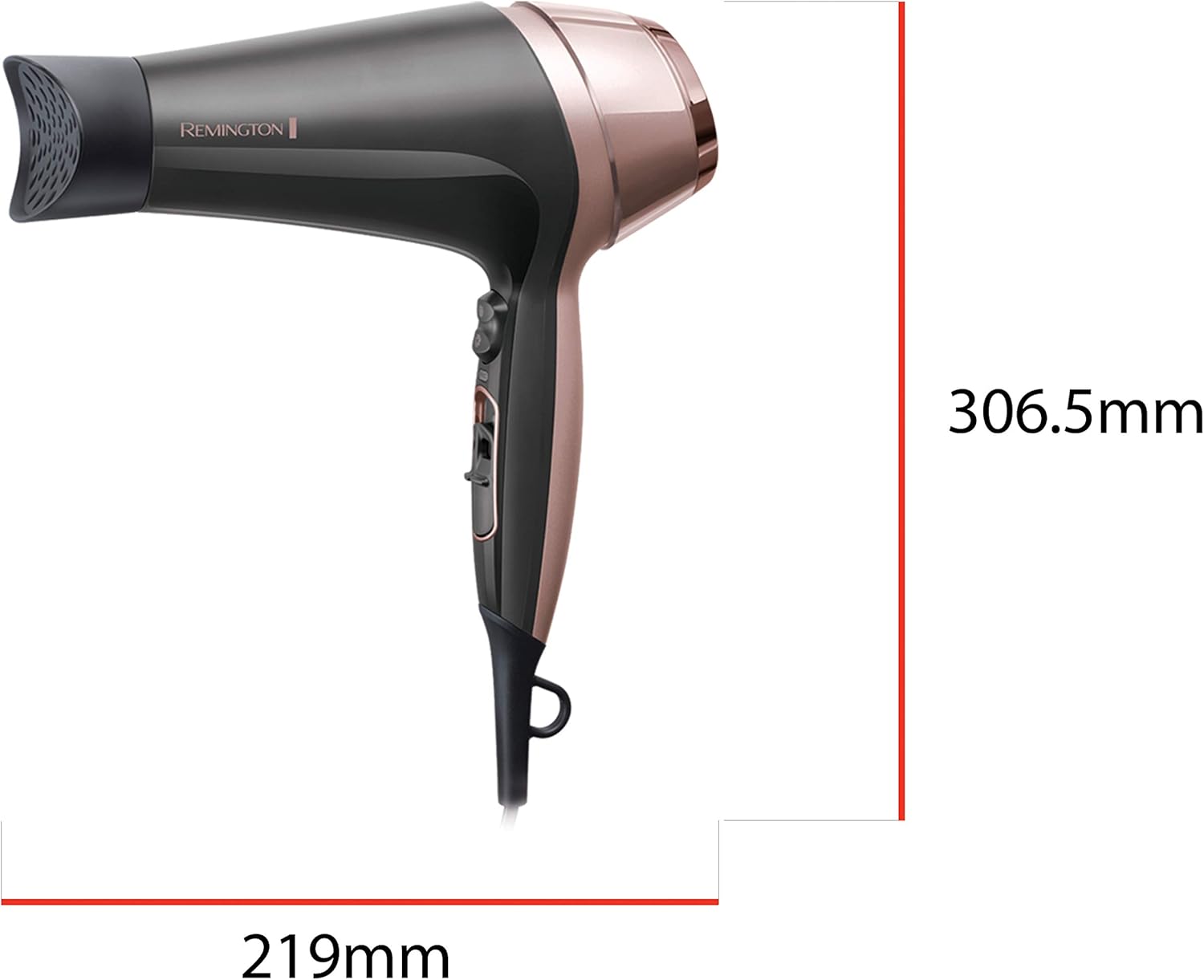 Remington - Sèche-cheveux Curl&Straight - 2200W - 3 températures, 2 vitesses, accessoires - D5707