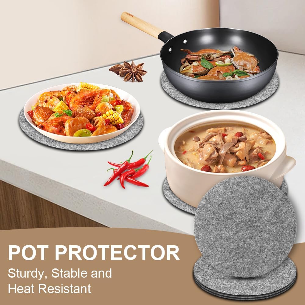 Flintronic - Protection casseroles 8 pièces - 19.1cm - protège-poêles premium anti-rayures