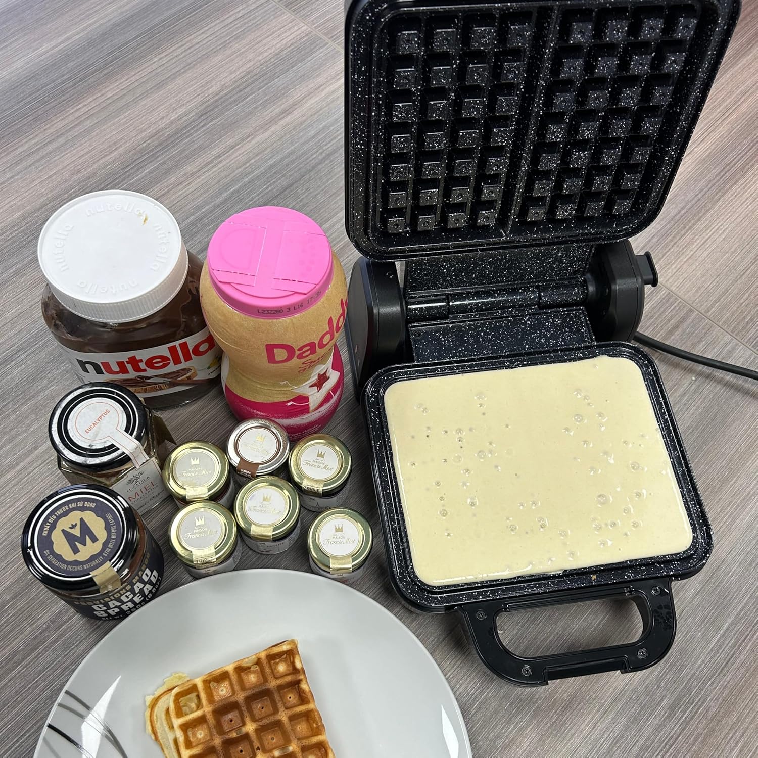 Little Balance - gaufrier rotatif 1200W, antiadhésif, PFAS free, 8805 Flip