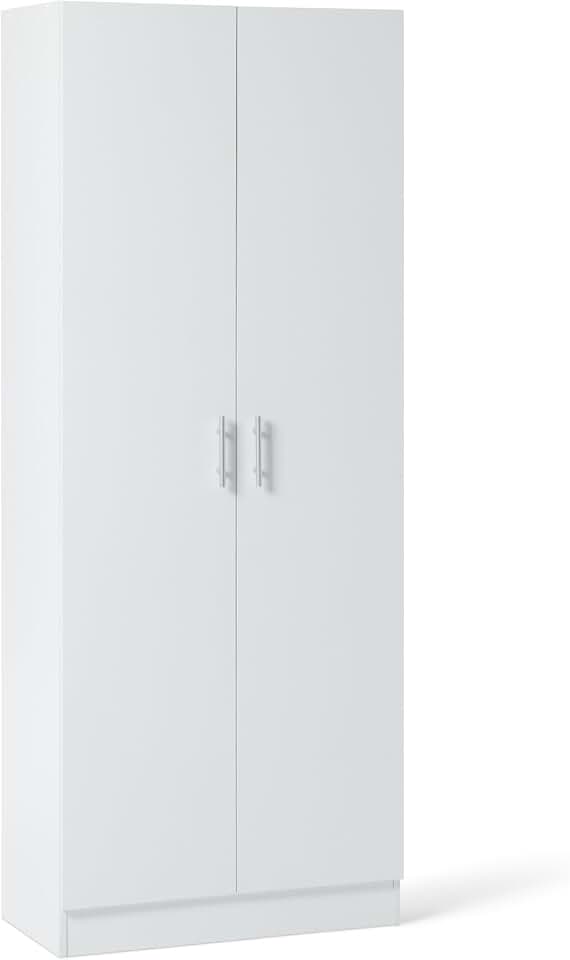 maxiidealz Basics - armoire de rangement cuisine - 60x31,5x152,5 cm - 2 portes, étagères ajustables